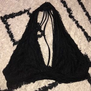 black bralette